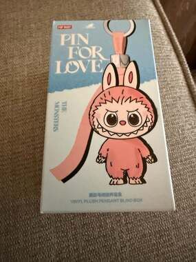 Pop Mart The Monsters Pin for Love Series Vinyl Plush Pendant Blind Box